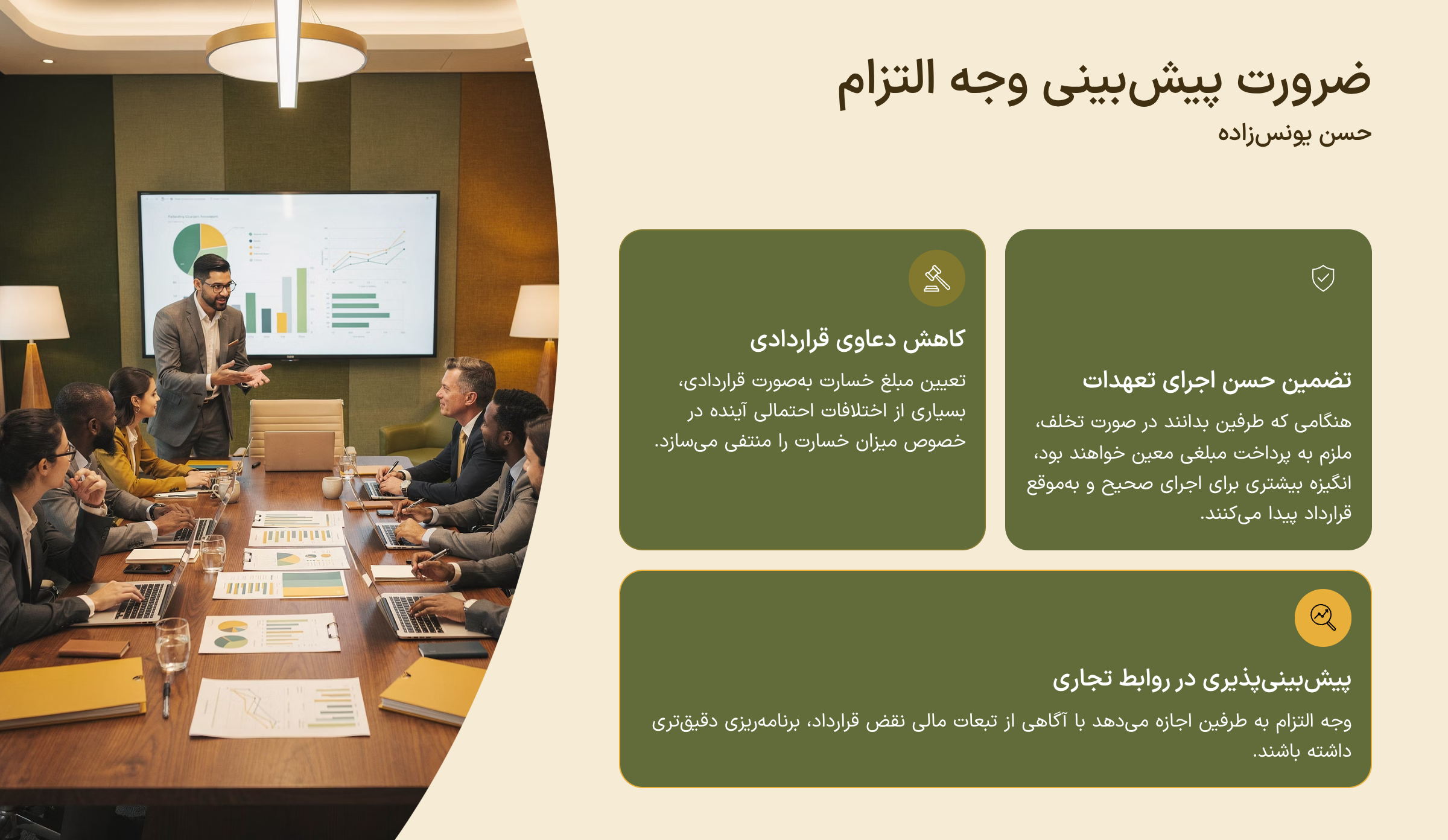 وجه التزام قرارداد